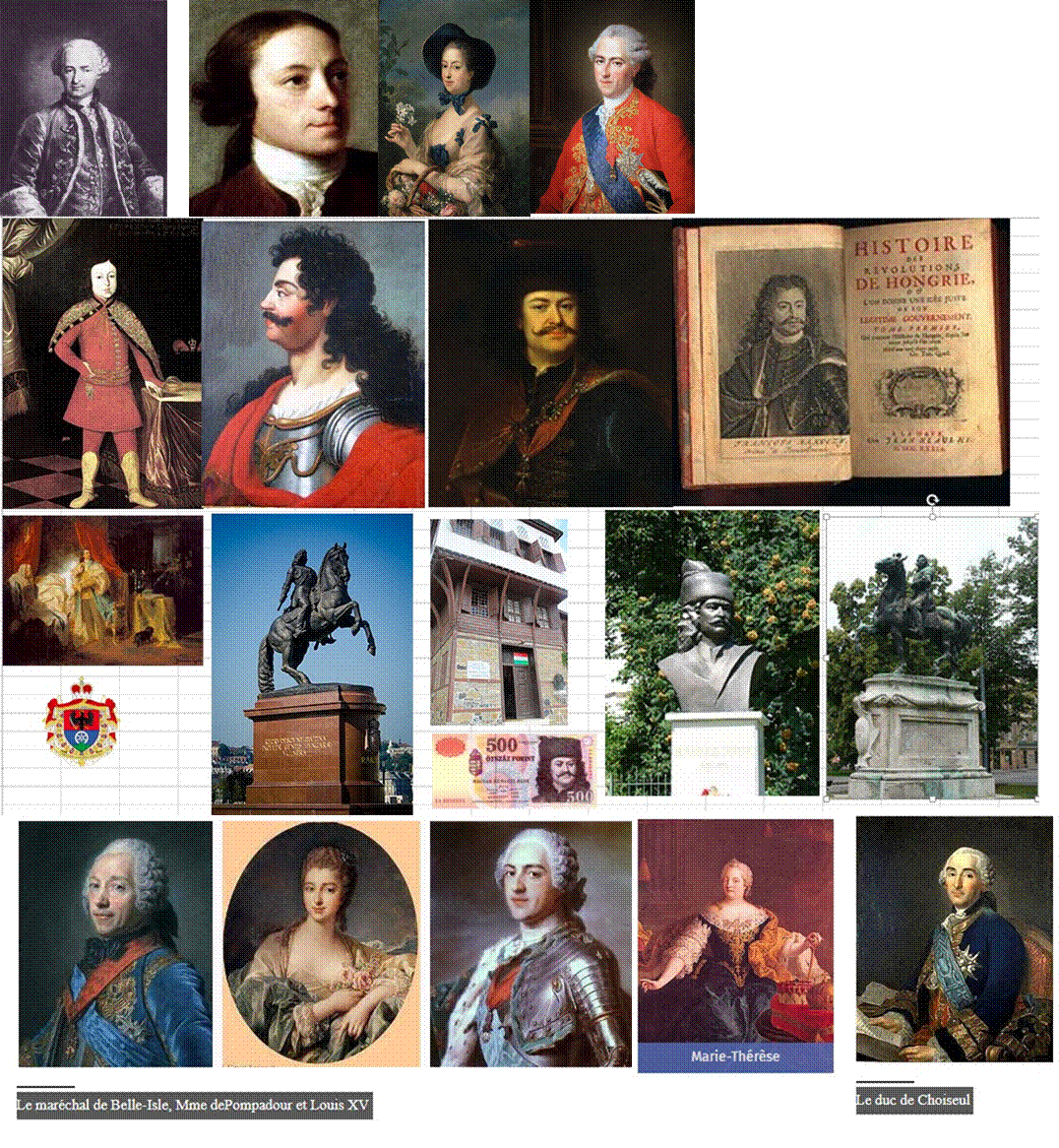 comte de st germain,Horace Walpole,La marquise de Pompadour,Louis XV